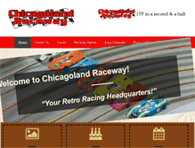Tablet Screenshot of chicagolandraceway.com